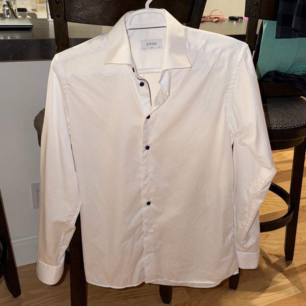 Eton Men's Classic White Dress Shirt